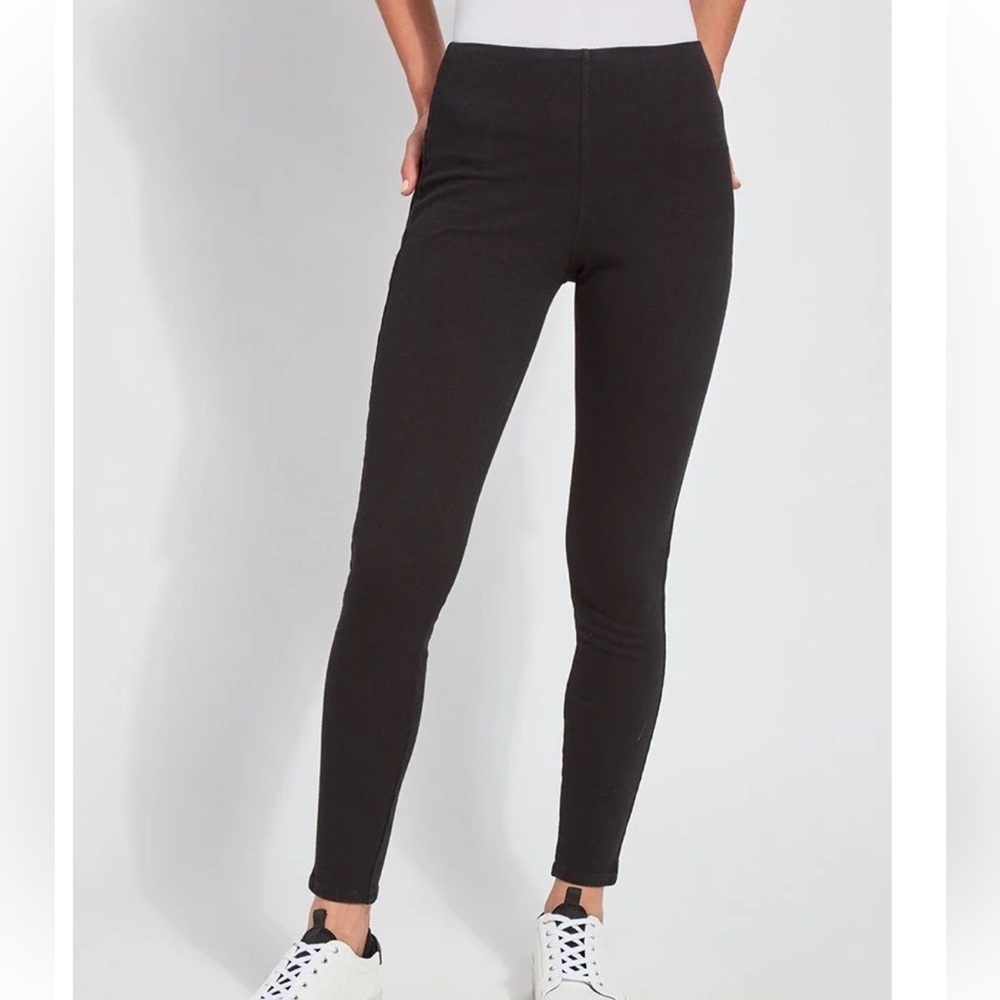 Lysse Toothpick Denim leggings black